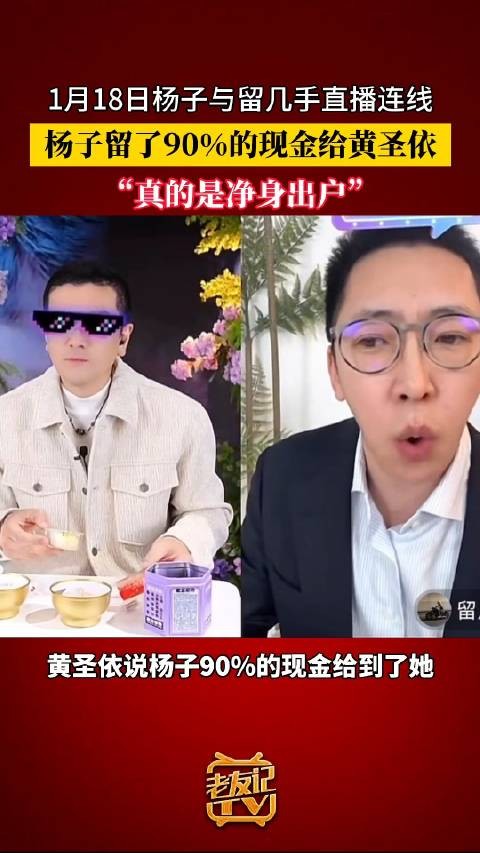 留几手曝杨子留了90%的现金给黄圣依