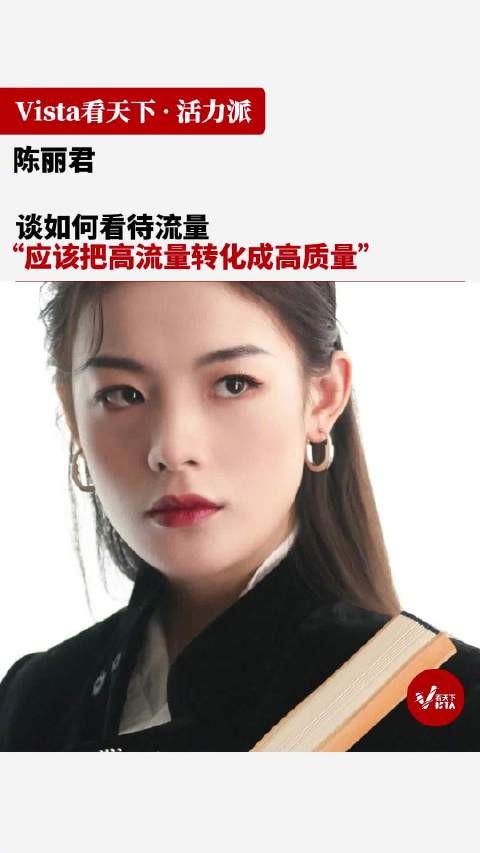 陈丽君说应该把高流量转化成高质量