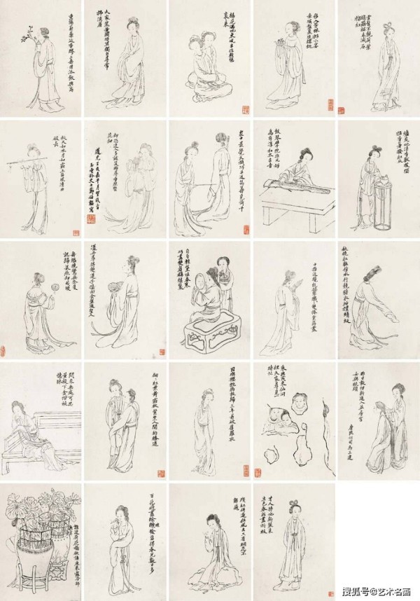 清代著名画家︱改琦绘画作品