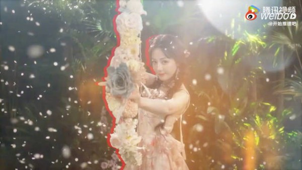 迪丽热巴甜美造型亮相,灵动如花间精灵