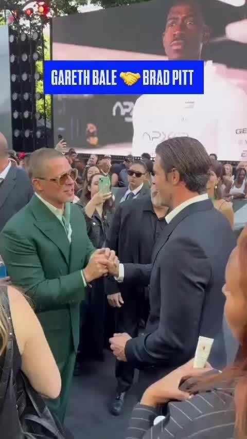 布拉德皮特新片伦敦首映,贝尔现身红毯
