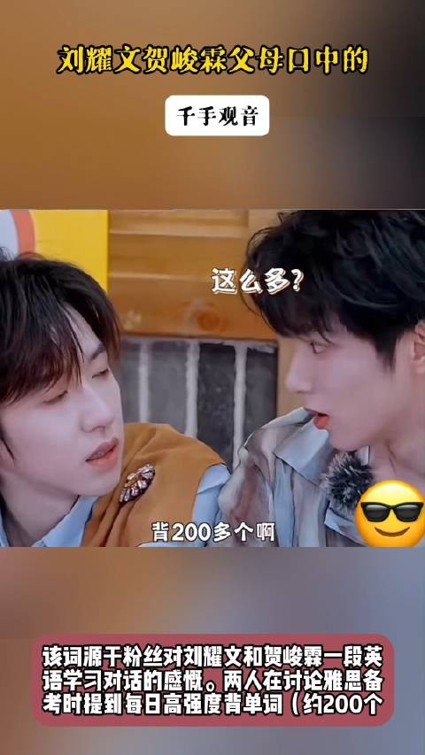 刘耀文贺峻霖父母口中的千手观音