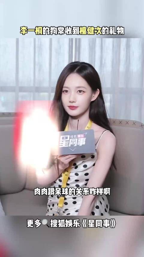 檀健次为李一桐爱犬送礼物,白色控檀小呆获投喂