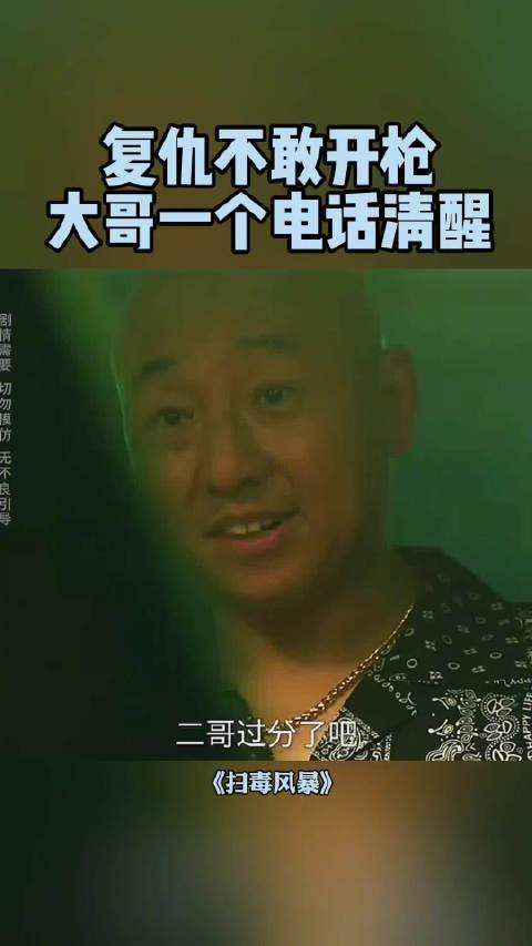 复仇不敢开枪,大哥一个电话就让人清醒了,大哥面前,谁敢造次?