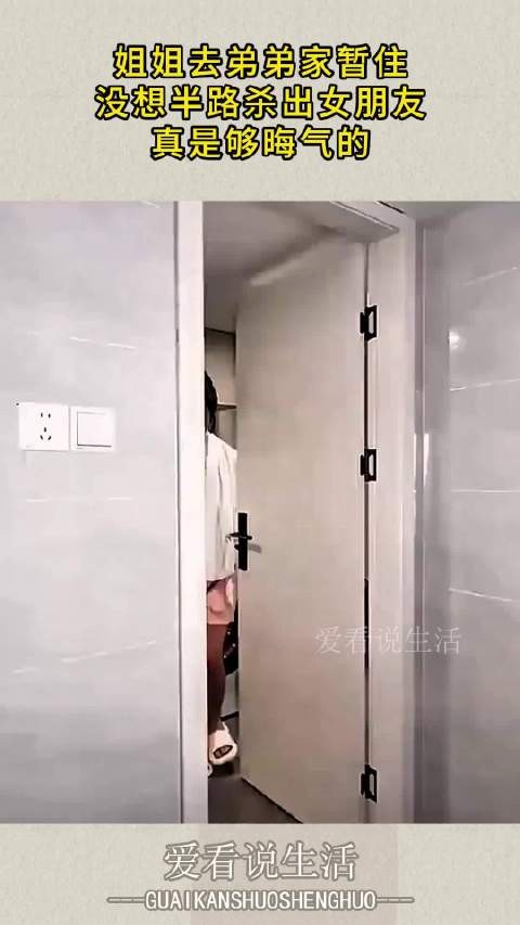 姐姐去弟弟家暂住，没想半路杀出女朋友，真是够晦气的！ ！