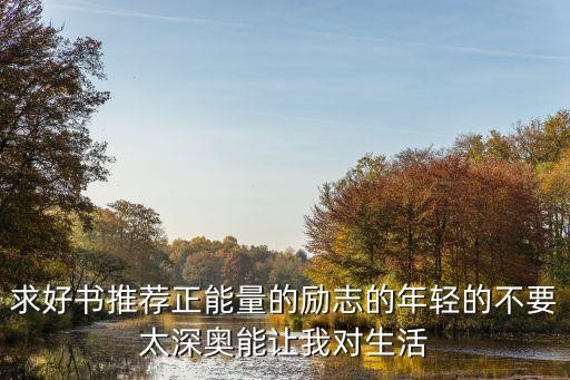 求好书推荐正能量的励志的年轻的不要太深奥能让我对<a target=