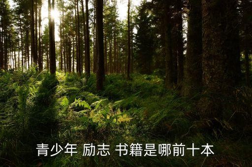 青少年 励志 书籍是哪前十本