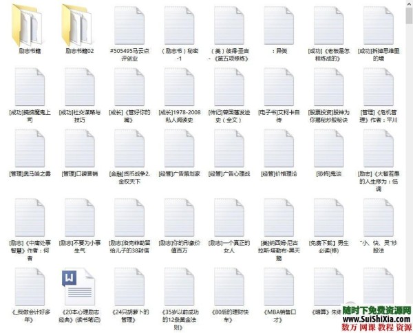 创业励志txt书籍近5000本打包下载（内容多，没用心整理） 营销 第1张
