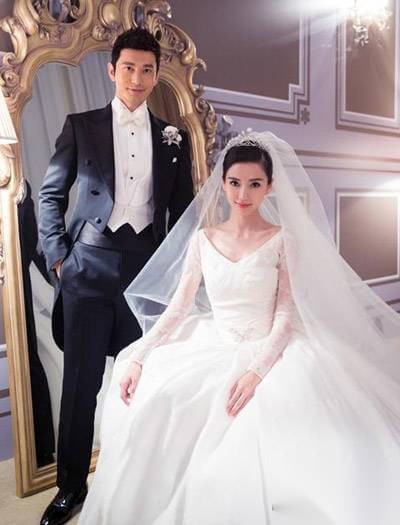 黄晓明angelababy婚礼曝光 皇冠+盘发美翻！ 第8张
