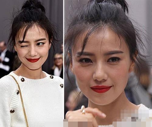 未ps的明星照，杨幂看得这么入神在看什么呢