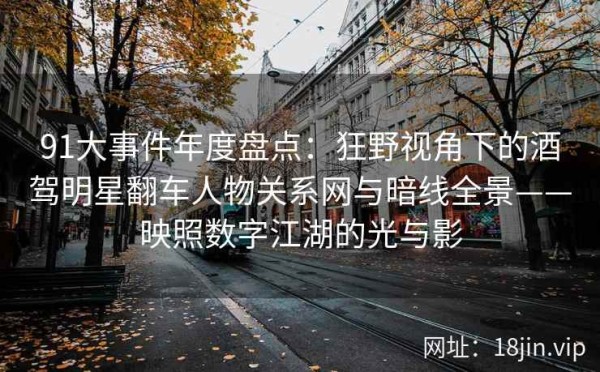 91大事件年度盘点：狂野视角下的酒驾明星翻车人物关系网与暗线全景——映照数字江湖的光与影 第1张