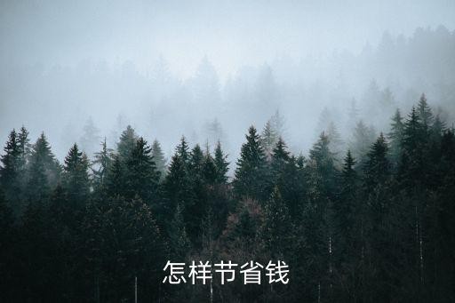 怎样节省钱
