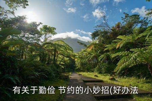 有关于勤俭 节约的小妙招(好办法