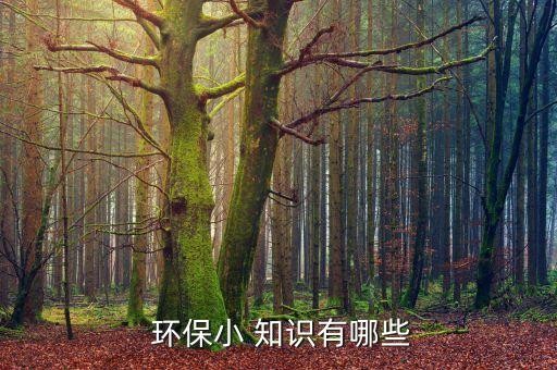  环保小 知识有哪些