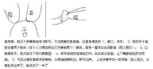 口哨怎么吹