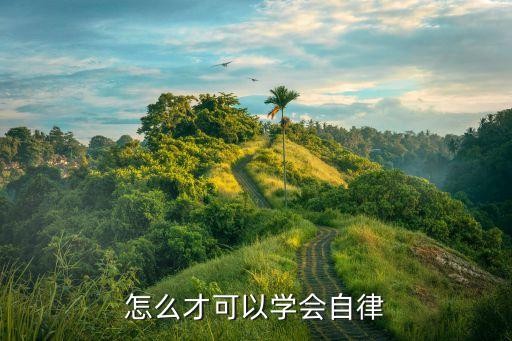 怎么才可以学会自律
