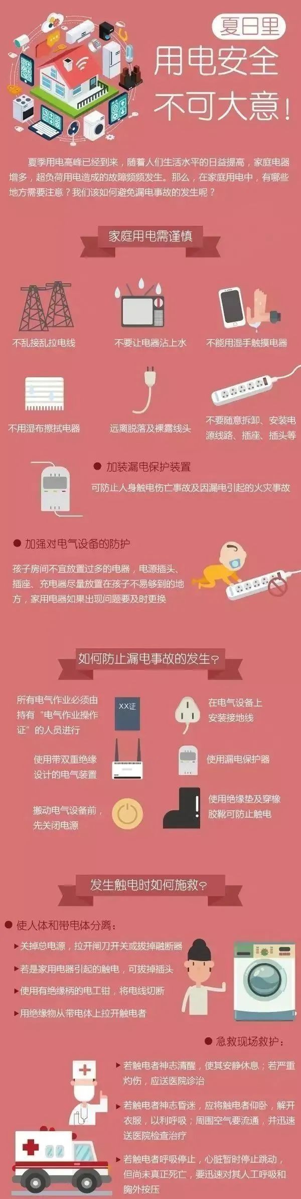 安全提示 | 这份夏季用电安全知识手册请收好