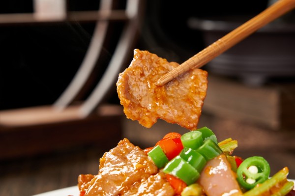 尖椒牛肉成品图