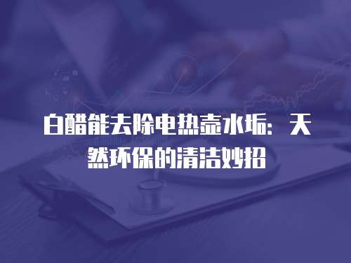 白醋能去除电热壶水垢：天然环保的清洁妙招
