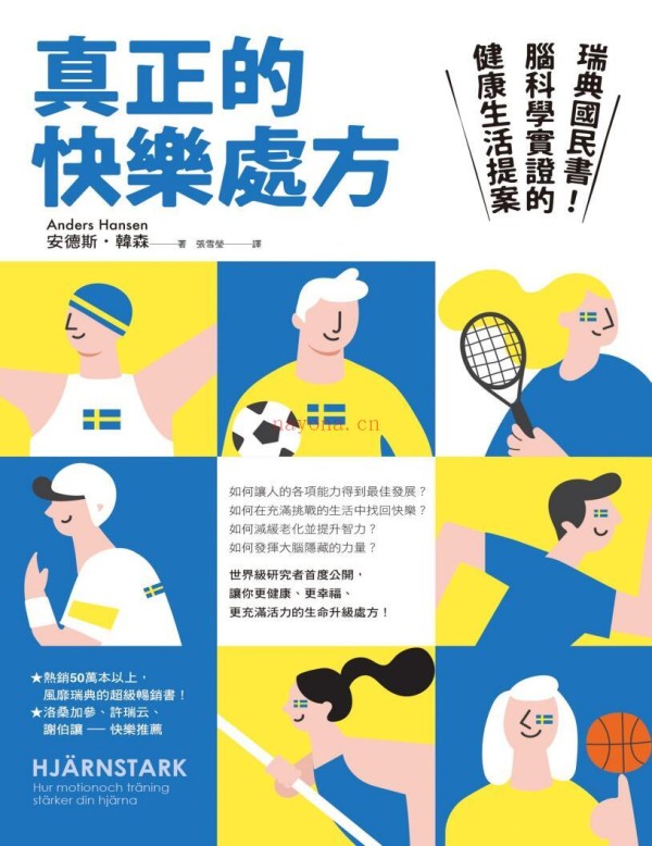 《真正的快乐处方》 PDF电子书下载 MOBI EPUB AZW3 TXT DOC下载-HJÄRNSTARK: Hur motion och träning stärker din hjärna – 大脑健身房 – 瑞典国民书！脑科学实证的健康<a target=