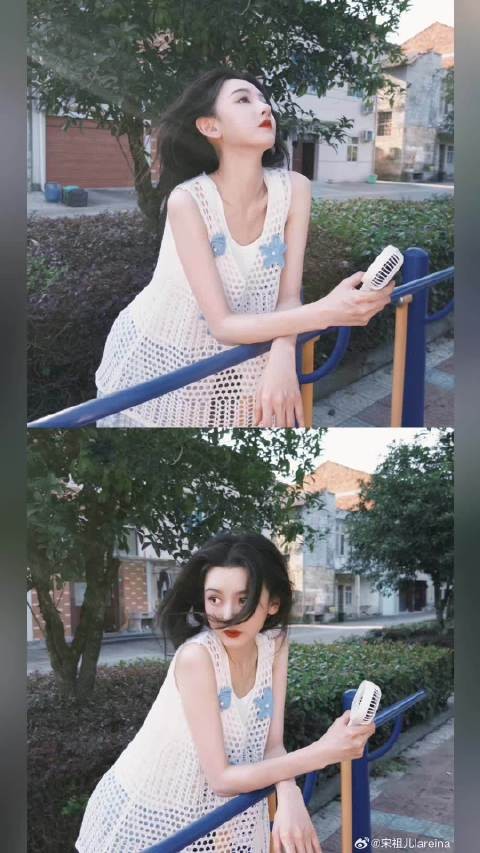 宋祖儿立秋营业随拍曝光,夏日清新女友感十足