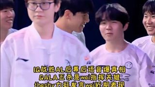 IG战胜AL后幕后语音爆真相 GALA五杀是wei指挥关键 theshy力挺发言wei近期表现