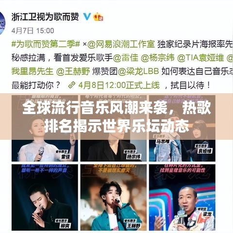 全球流行音乐风潮来袭，热歌排名揭示世界乐坛动态