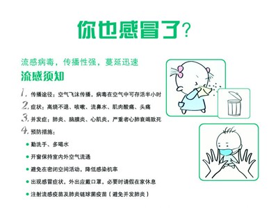 季节性流感防治知识