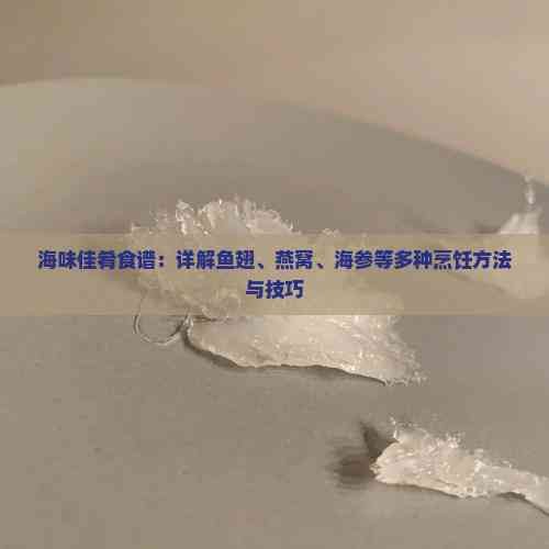 海味佳肴食谱：详解鱼翅、燕窝、海参等多种烹饪方法与技巧