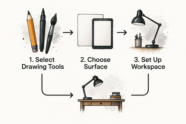 Infographic about create a coloring page