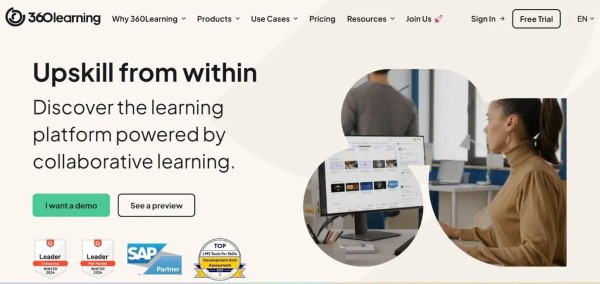 360Learning LMS for remote team training
