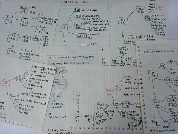  （总结每章节的内容，了解这些内容的结构跟逻辑，做成思维导图