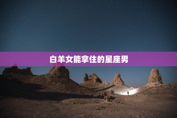 白羊女能拿住的星座男 第1张