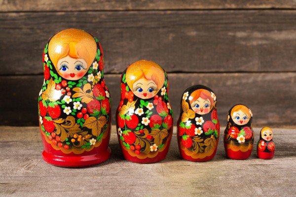 As matrioshkas se tornaram um dos mais conhecidos elementos culturais da Rússia.
