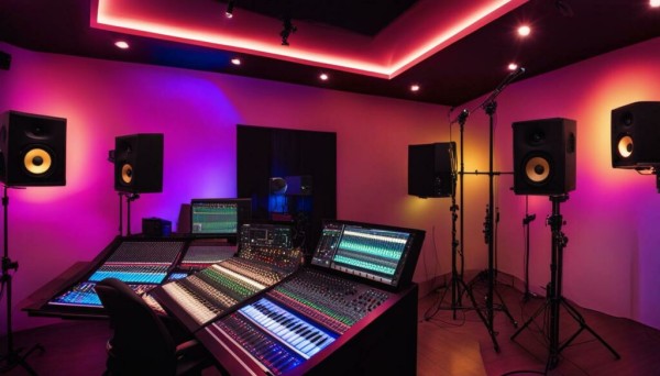 luces led para estudio de grabación