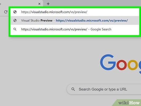 Step 1 Go to https://visualstudio.microsoft.com/vs/preview/....