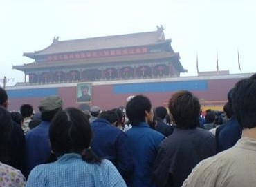 天安门。也是折腾了我们一天的地方。