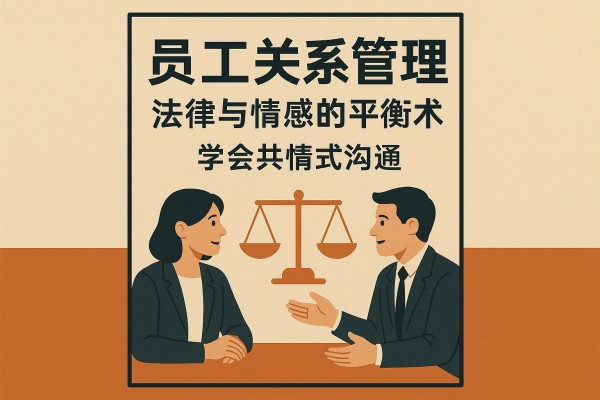 2. 《员工关系管理：法律与情感的平衡术》：学会共情式沟通