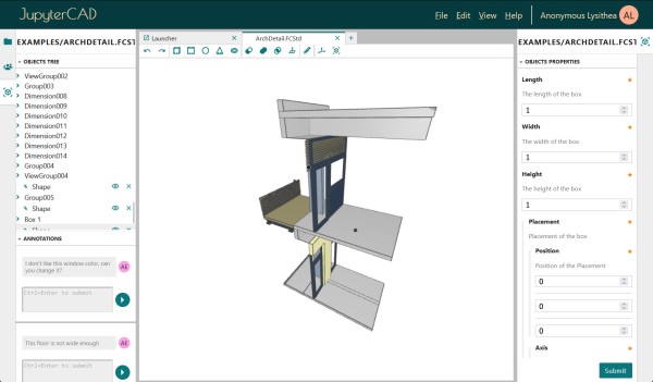 The JupyterCAD program