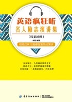 英语疯狂听:名人励志演讲集(英汉对照)在线阅读