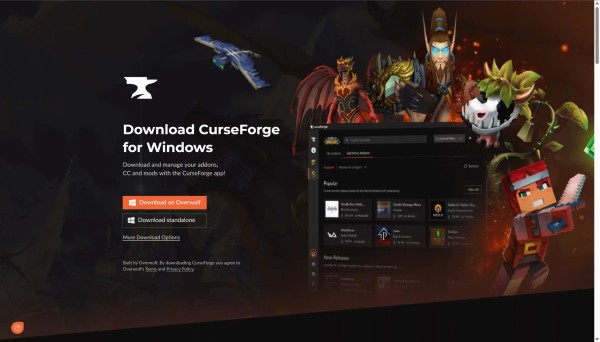 下载 CurseForge APP