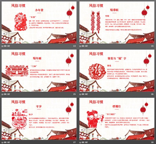 中国传统节日春节PPT模板