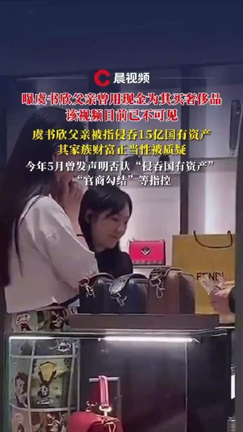 曝光书欣父亲用现金购买奢侈品被质疑资产造假，官方已介入调查
