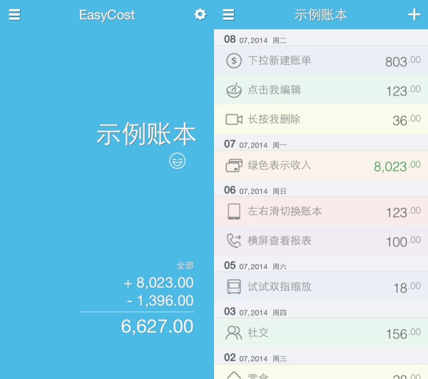 一起快乐地理财吧：EasyCost