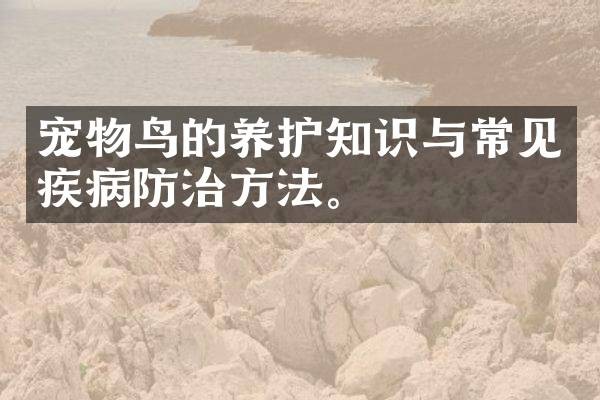 宠物鸟的养护知识与常见疾病防治方法。