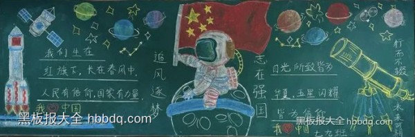 七年级“爱国奉献 励志自强”主题黑板报优秀作品展10张-第9张