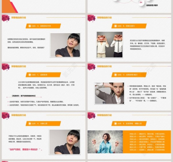 情绪管理指南PPT模板情绪管理心理培训PPT第4张