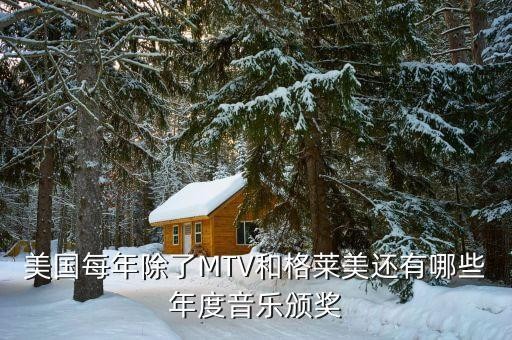 美国每年除了MTV和格莱美还有哪些年度音乐颁奖