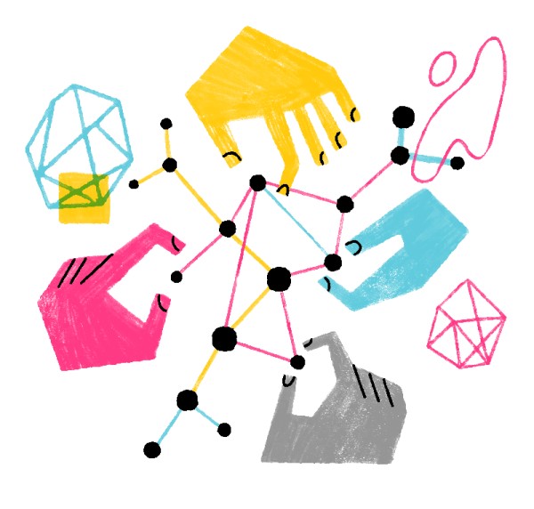 Illustration of hands
