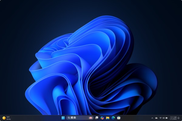 Windows 11中的深色模式的屏幕截图。
